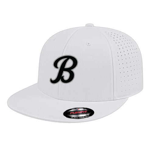 Flexfit Perforated Performance Cap - White