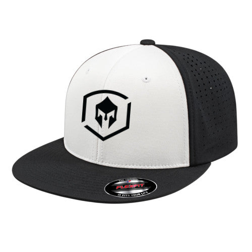 Flexfit Perforated Performance Cap - White/Black/Black