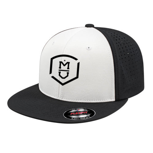 Flexfit Perforated Performance Cap - White/Black/Black