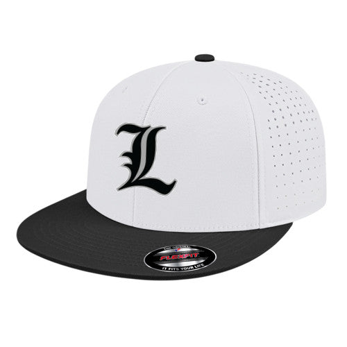 Flexfit Perforated Performance Cap - White/Black