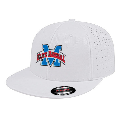 Flexfit Perforated Performance Cap - White