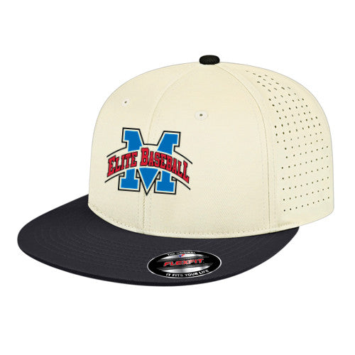 Flexfit Perforated Performance Cap - Cream/Black