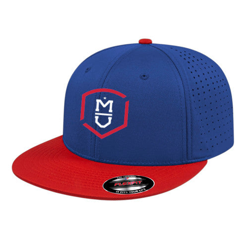 Flexfit Perforated Performance Cap - Royal/Red