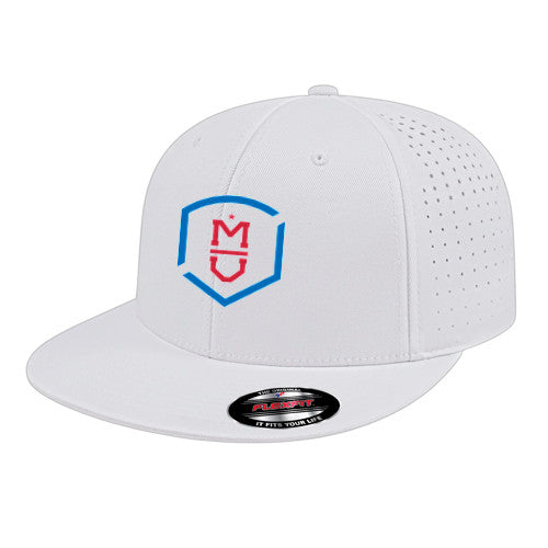 Flexfit Perforated Performance Cap - White