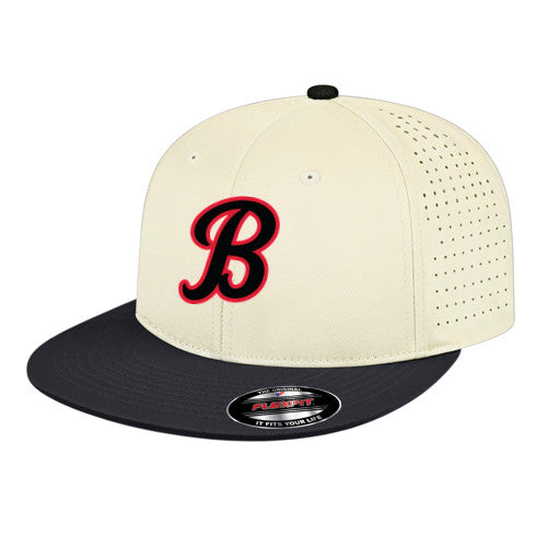 Flexfit Perforated Performance Cap - Cream/Black