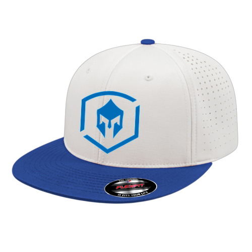 Flexfit Perforated Performance Cap - Battle White/Royal