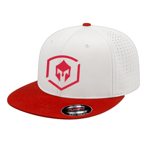 Flexfit Perforated Performance Cap - Battle White/Red