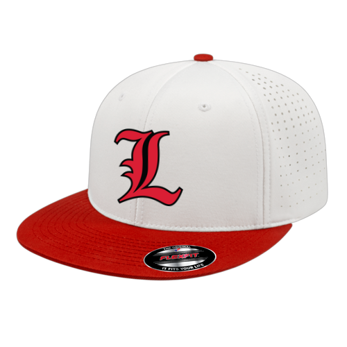 Flexfit Perforated Performance Cap - White/Red