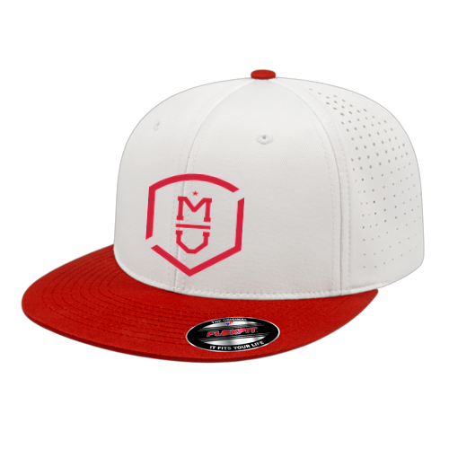 Flexfit Perforated Performance Cap - MU White/Red