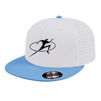 Flexfit Perforated Performance Cap - White/Columbia Blue