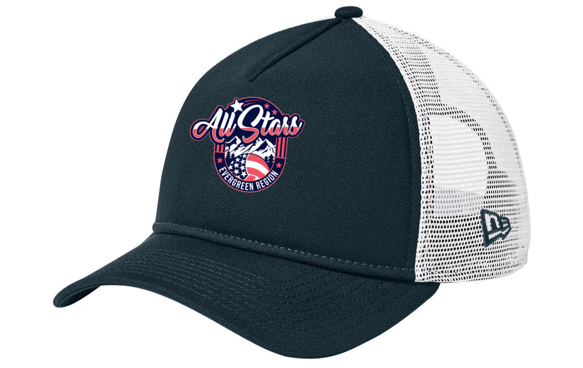 New Era A-Frame Snapback Mesh Back Cap