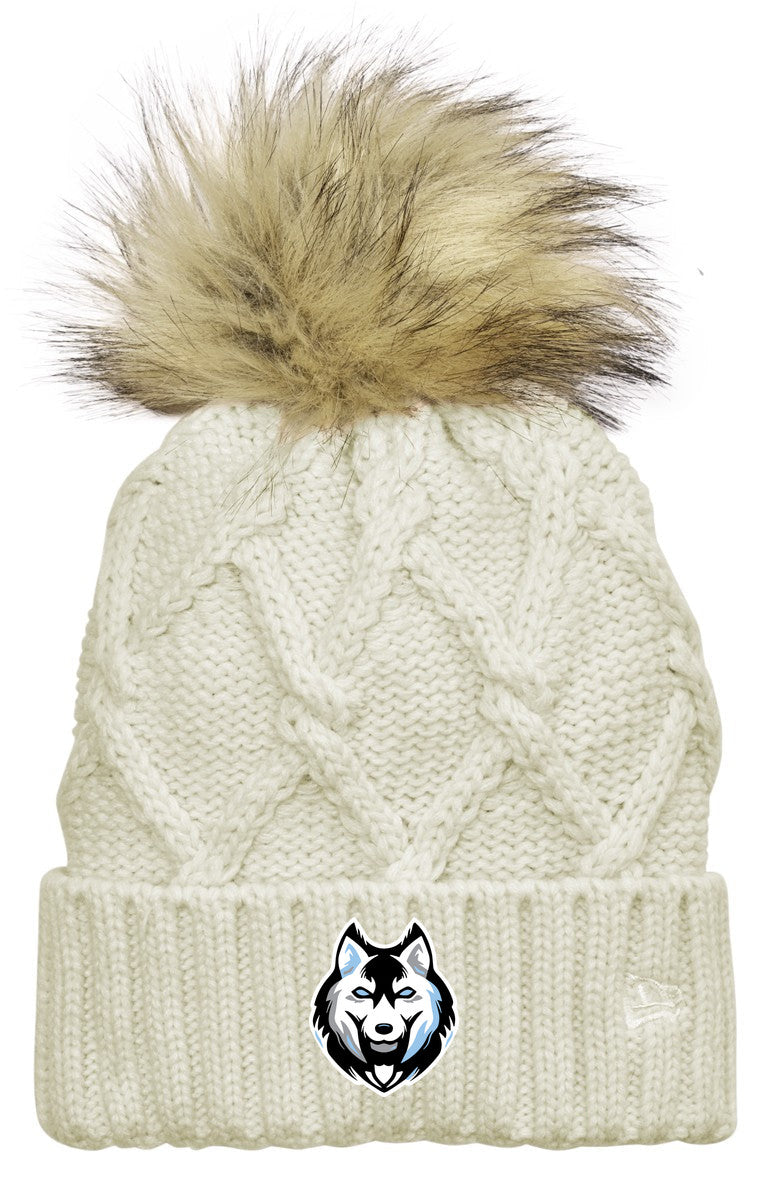 New Era Faux Fur Pom Beanie
