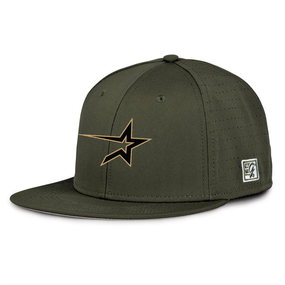 Perforated Game Hat - Army Green