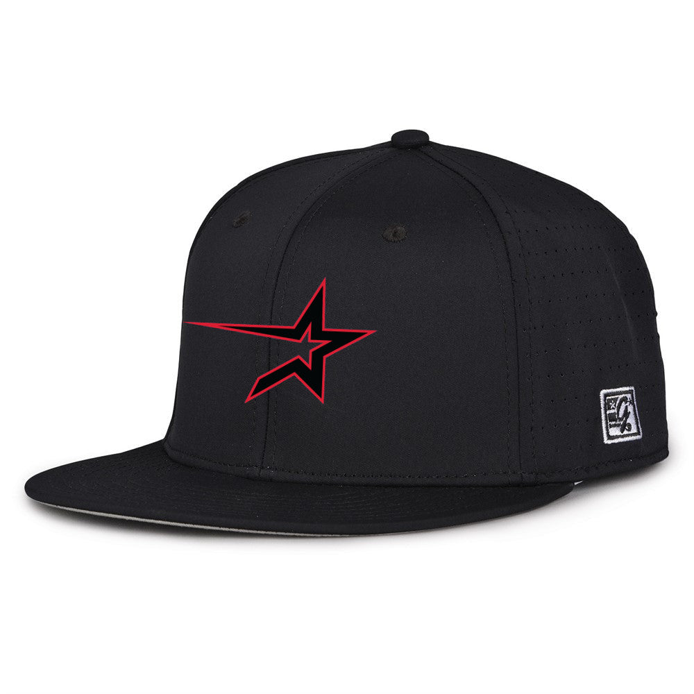 Perforated Game Hat - Black