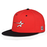 Perforated Game Hat - Red/Black
