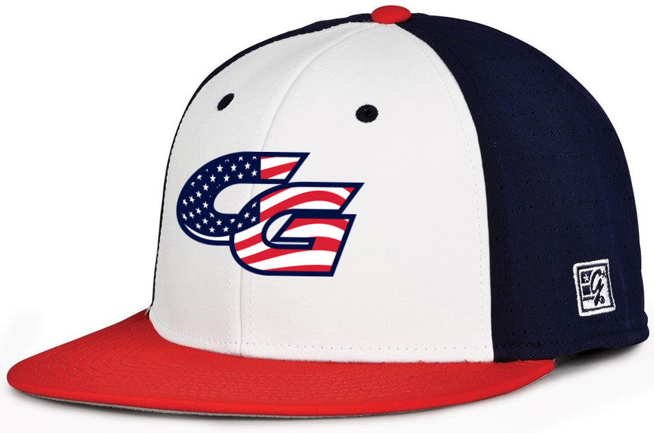 Perforated GameChanger Cap - Red/White/Navy USA
