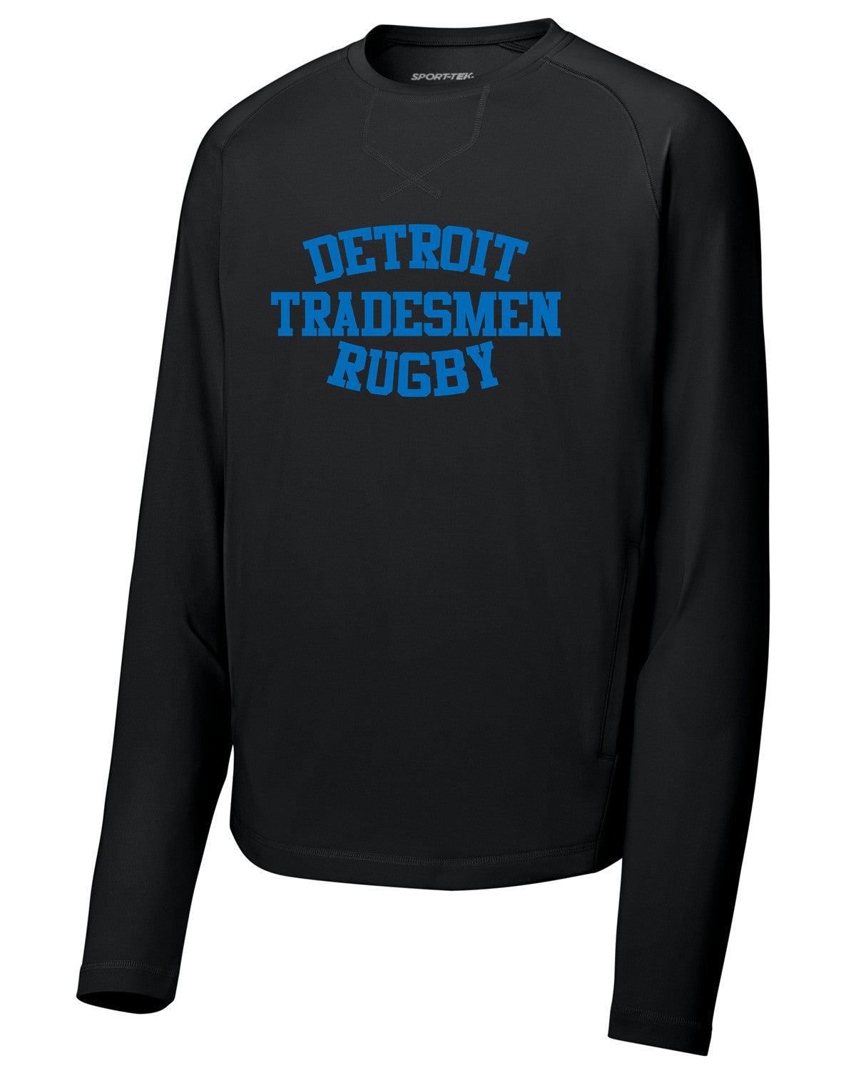 Sport-Wick Stretch Pocketed Crewneck