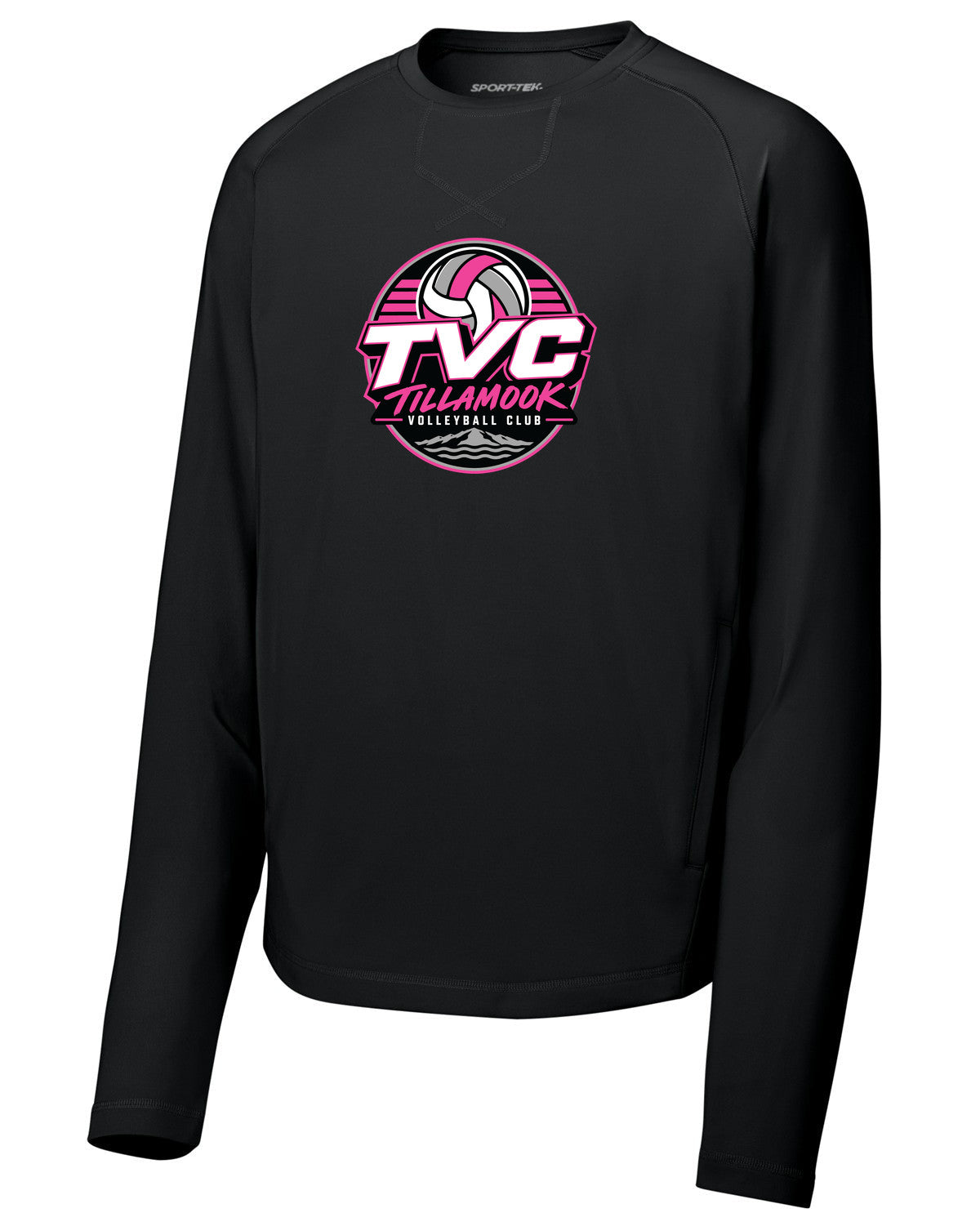 Sport-Wick Stretch Pocketed Crewneck