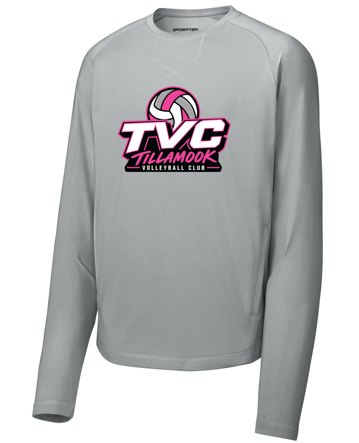 Sport-Wick Stretch Pocketed Crewneck