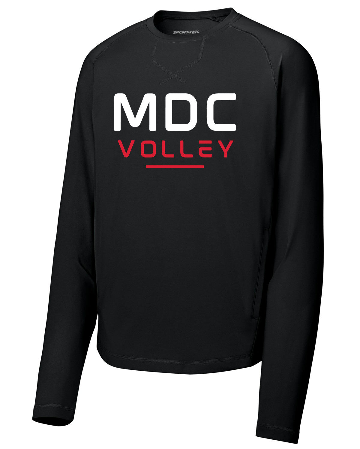 Sport-Wick Stretch Pocketed Crewneck