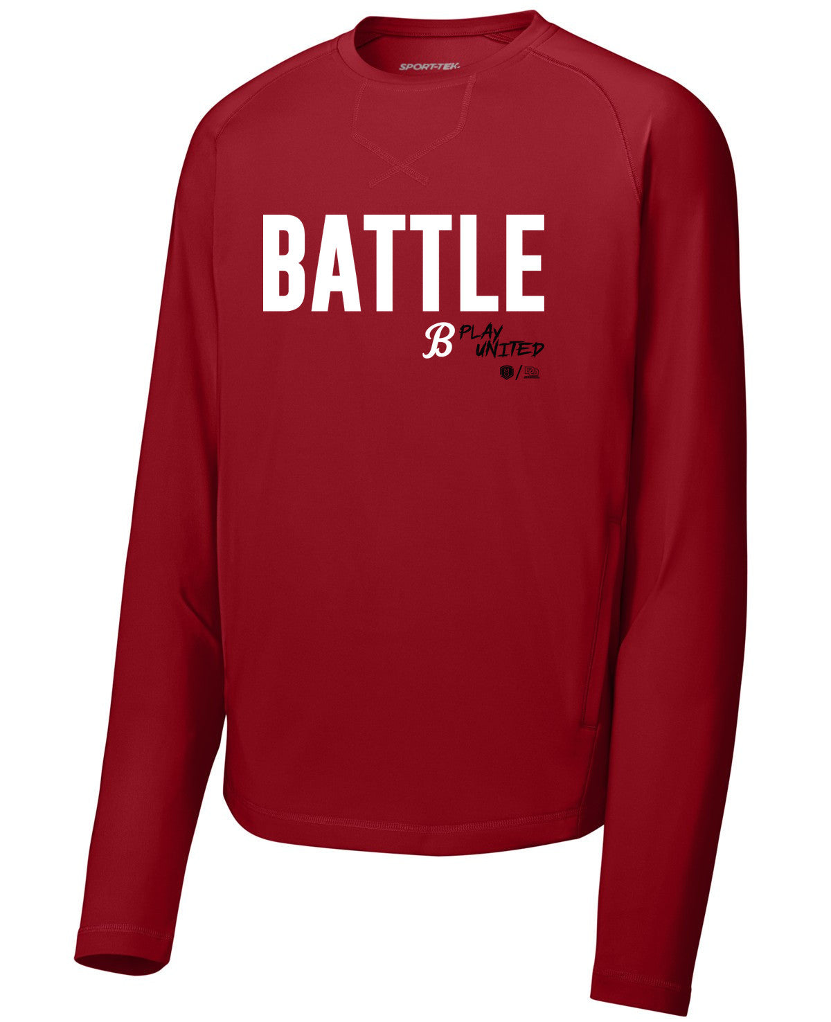 Sport-Wick Stretch Pocketed Crewneck