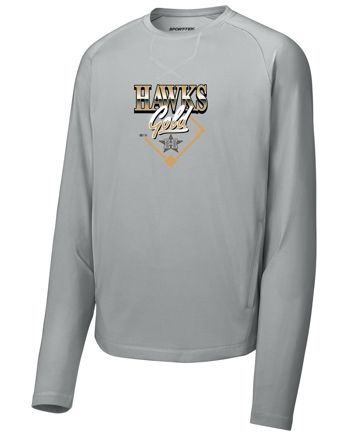 Sport-Wick Stretch Pocketed Crewneck