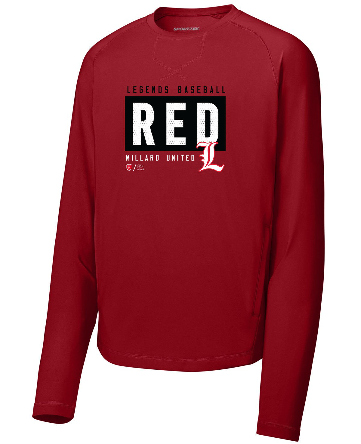Sport-Wick Stretch Pocketed Crewneck