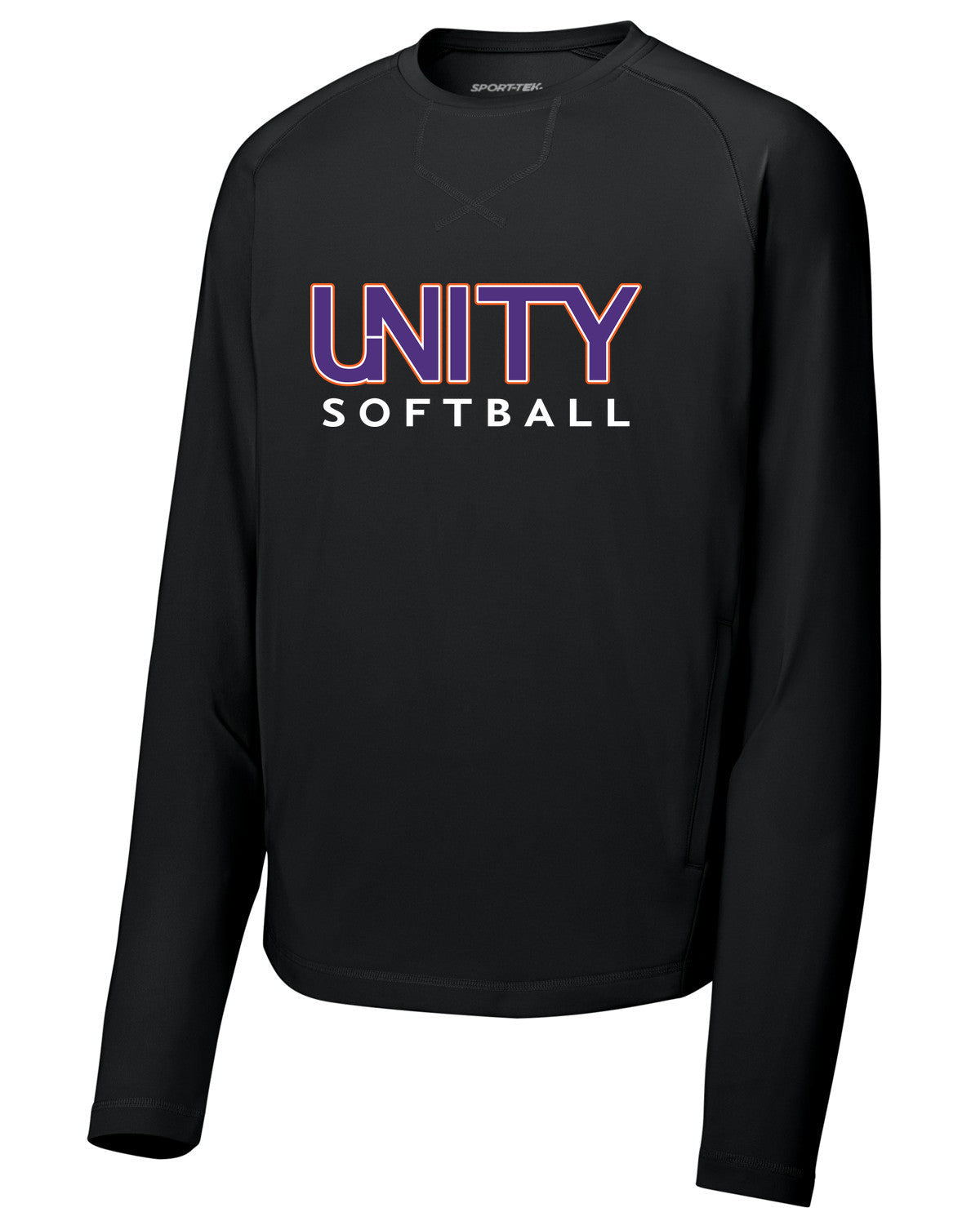 Sport-Wick Stretch Pocketed Crewneck