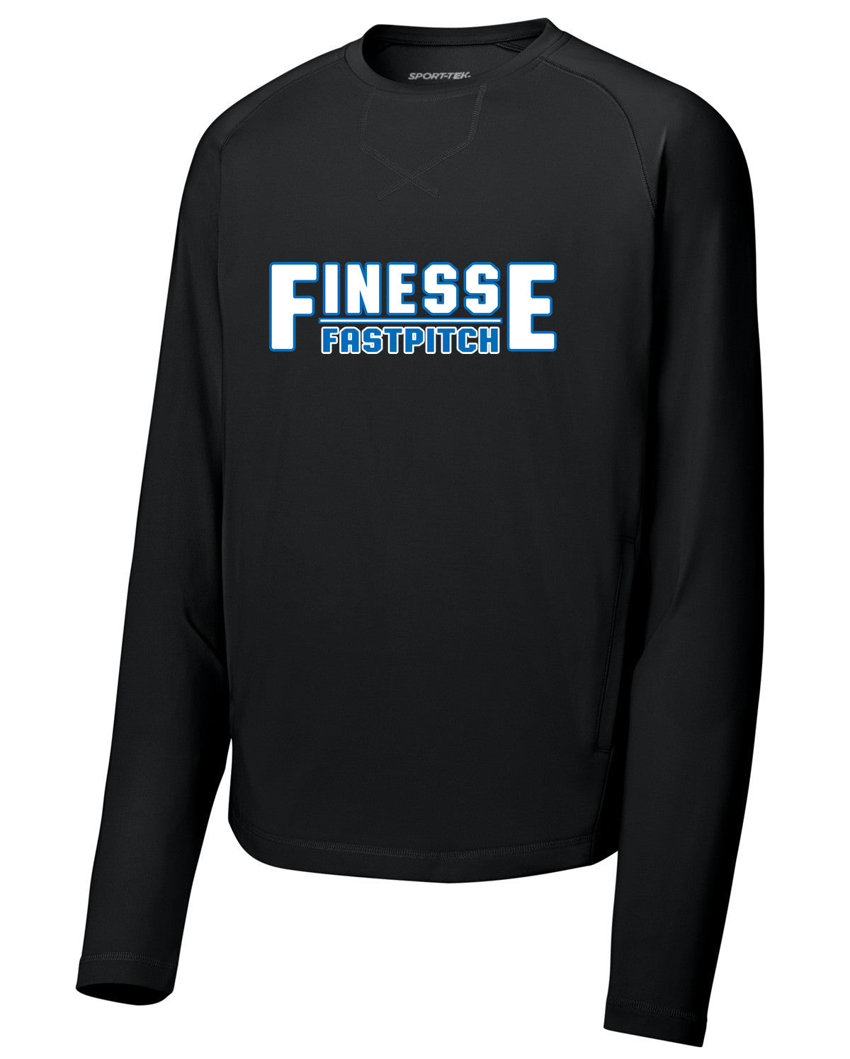 Sport-Wick Stretch Pocketed Crewneck