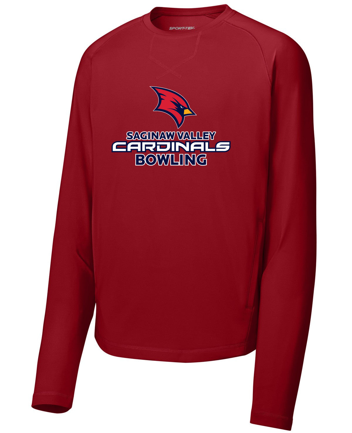 Sport-Wick Stretch Pocketed Crewneck