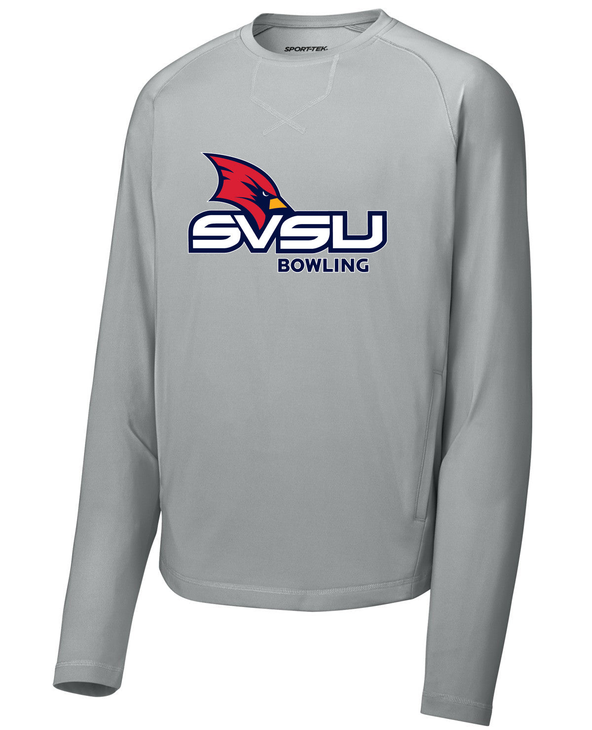 Sport-Wick Stretch Pocketed Crewneck