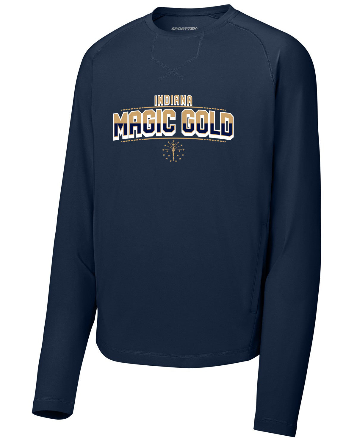 Sport-Wick Stretch Pocketed Crewneck