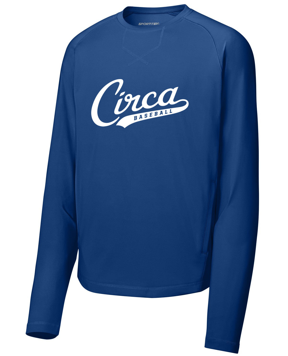 Sport-Wick Stretch Pocketed Crewneck