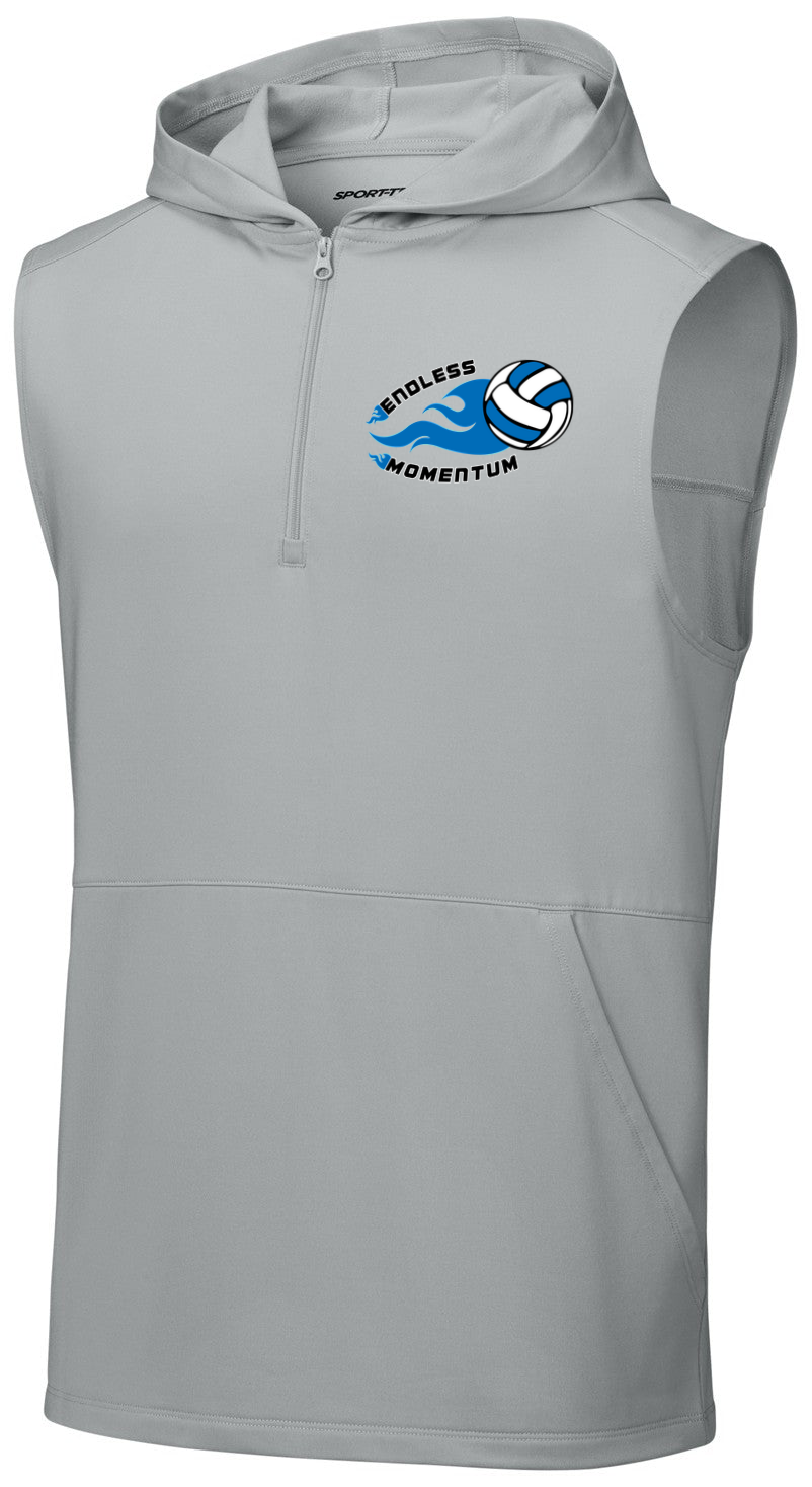Sport-Wick Stretch Sleeveless Hooded 1/4-Zip