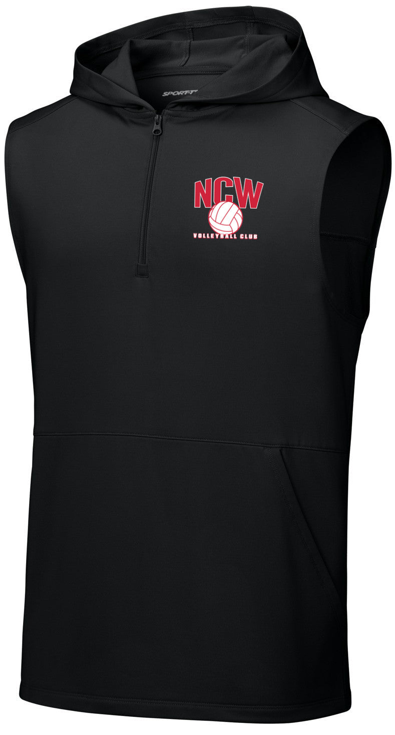 Sport-Wick Stretch Sleeveless Hooded 1/4-Zip