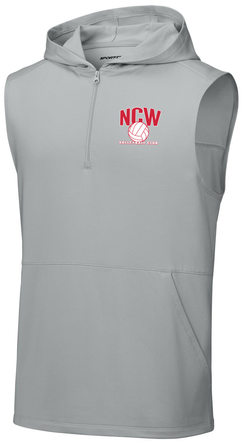 Sport-Wick Stretch Sleeveless Hooded 1/4-Zip
