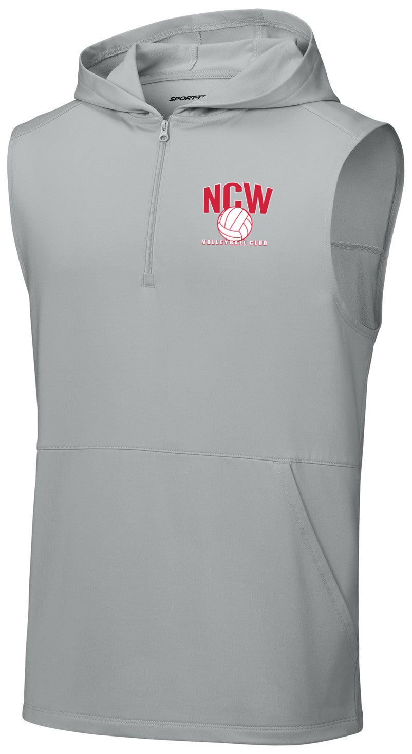 Sport-Wick Stretch Sleeveless Hooded 1/4-Zip
