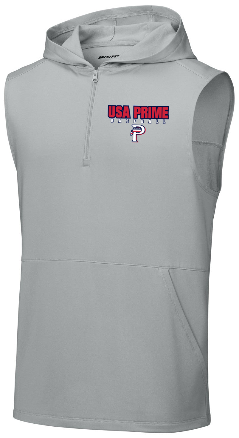 Sport-Wick Stretch Sleeveless Hooded 1/4-Zip
