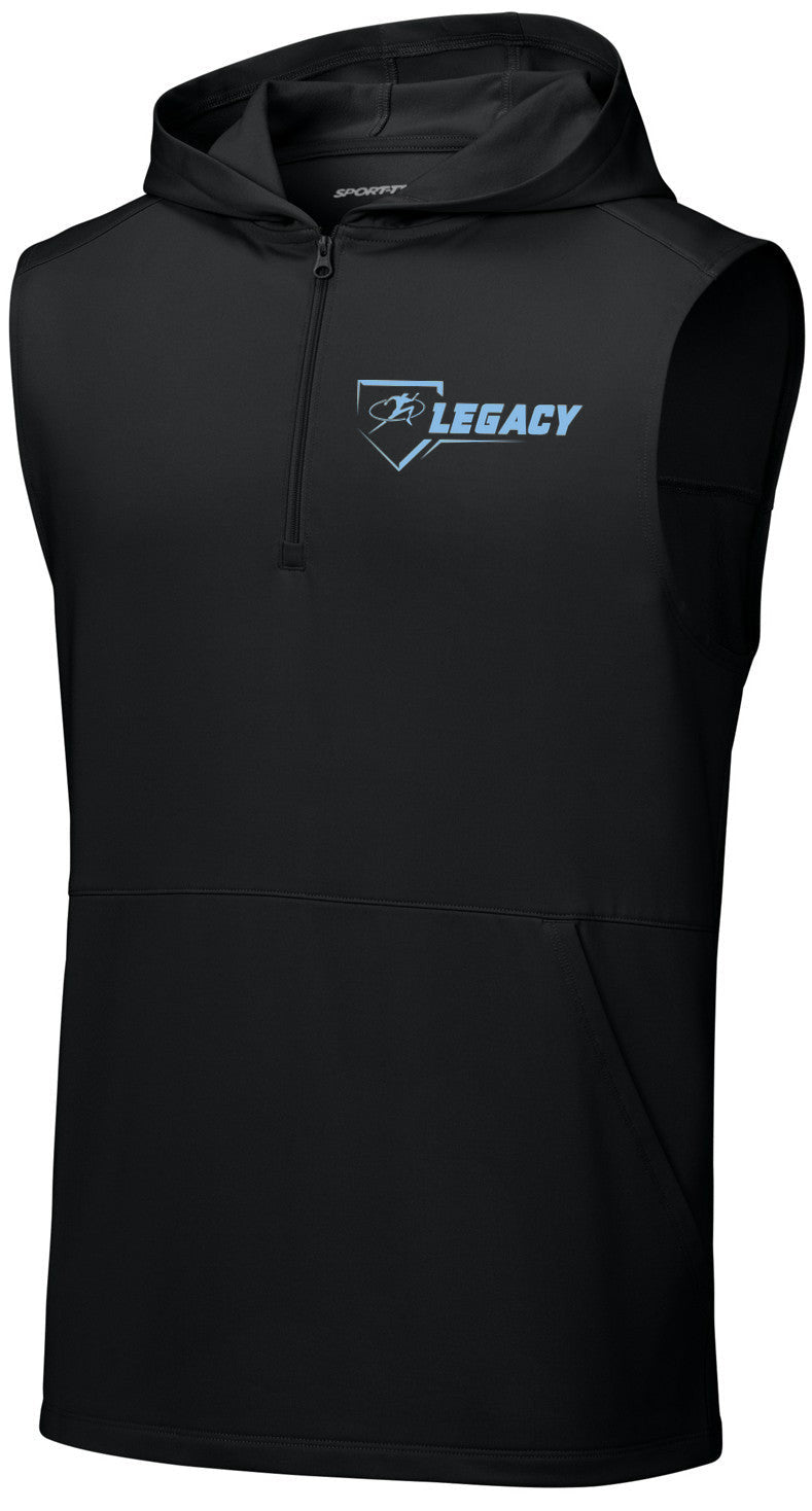 Sport-Wick Stretch Sleeveless Hooded 1/4-Zip