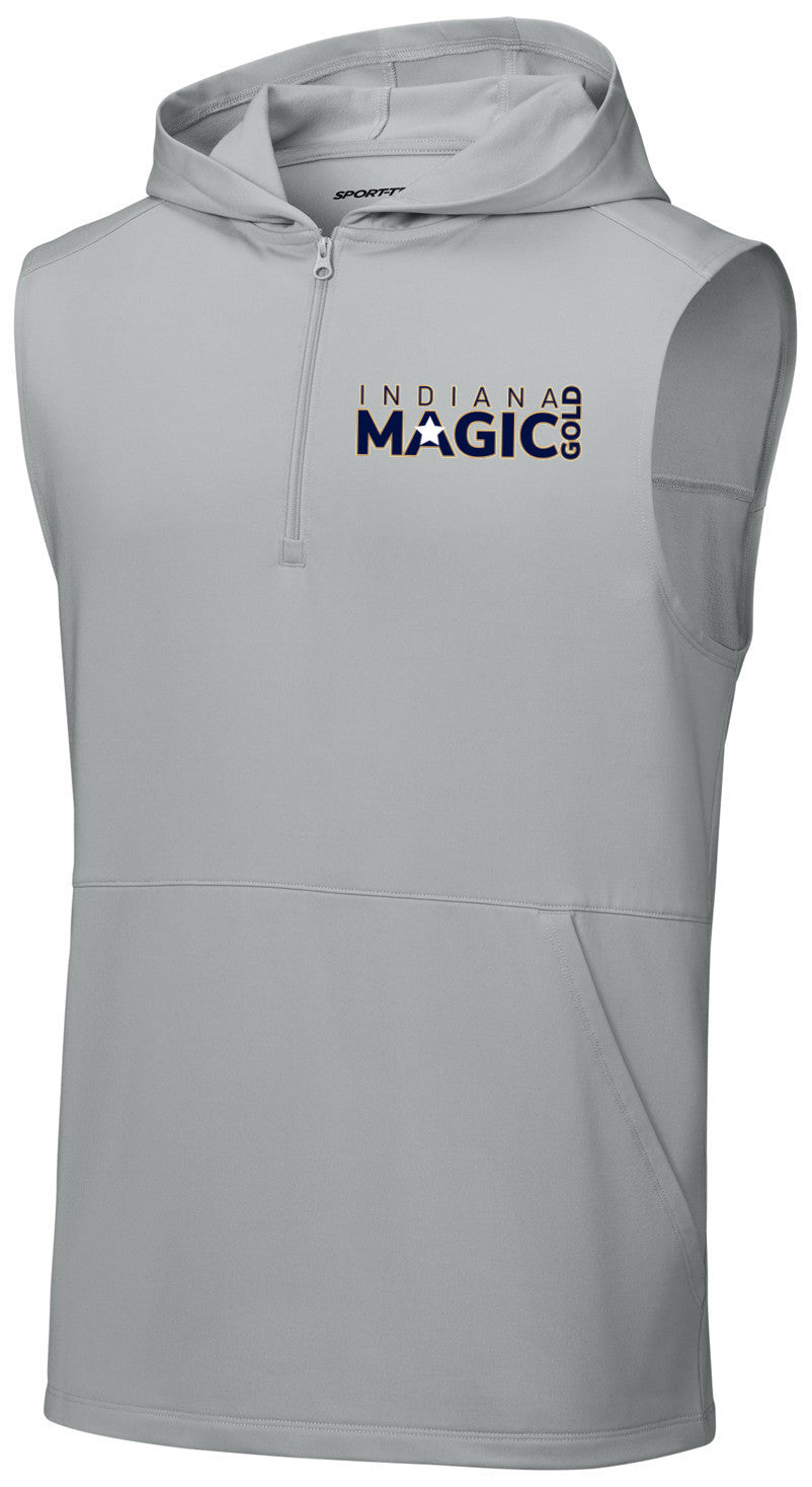 Sport-Wick Stretch Sleeveless Hooded 1/4-Zip