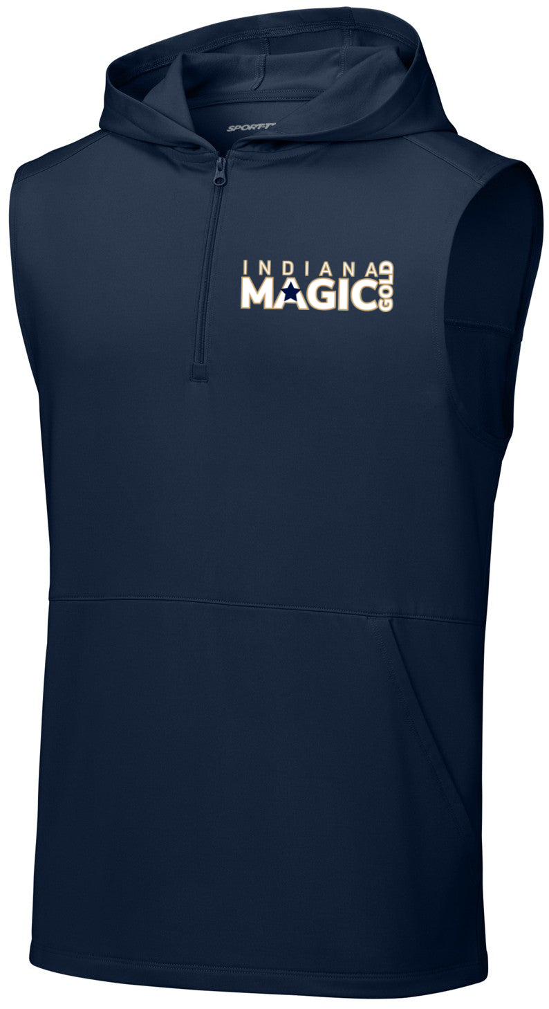 Sport-Wick Stretch Sleeveless Hooded 1/4-Zip