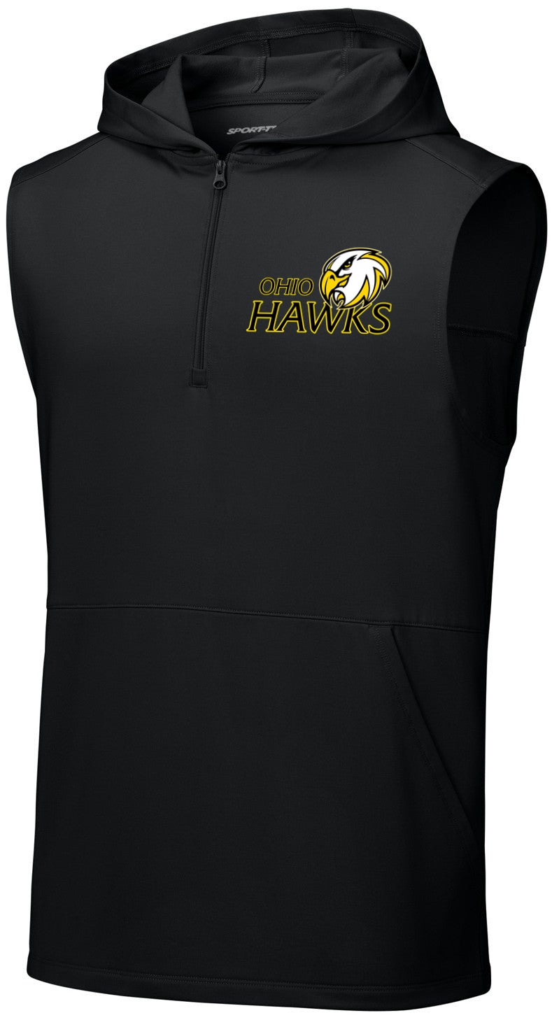 Sport-Wick Stretch Sleeveless Hooded 1/4-Zip