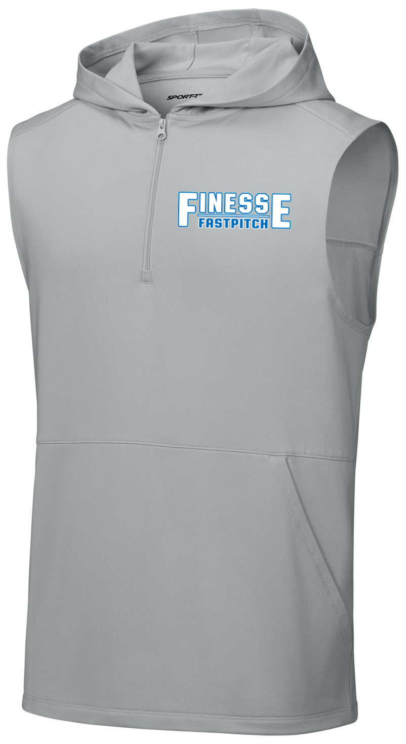 Sport-Wick Stretch Sleeveless Hooded 1/4-Zip