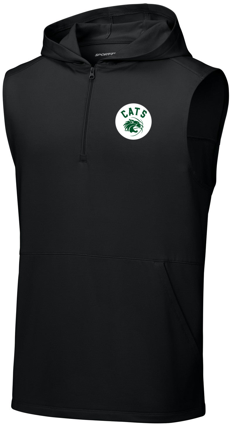 Sport-Wick Stretch Sleeveless Hooded 1/4-Zip