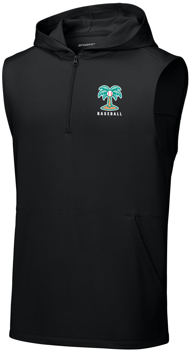 Sport-Wick Stretch Sleeveless Hooded 1/4-Zip