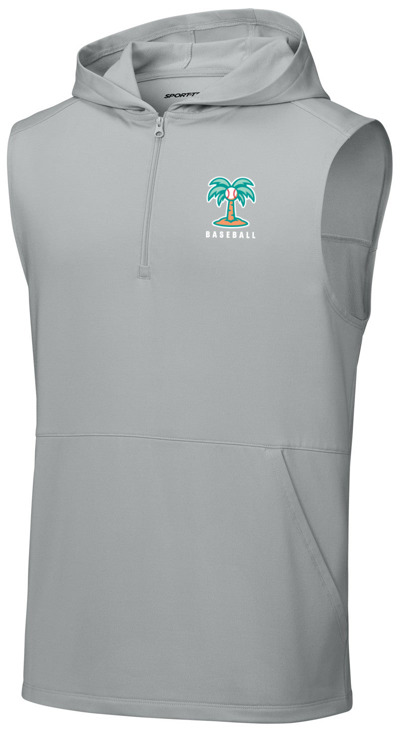Sport-Wick Stretch Sleeveless Hooded 1/4-Zip