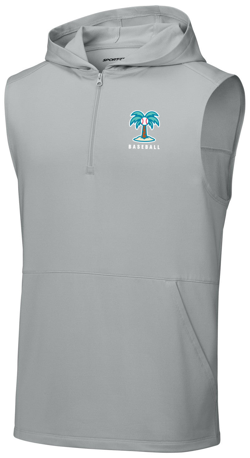 Sport-Wick Stretch Sleeveless Hooded 1/4-Zip