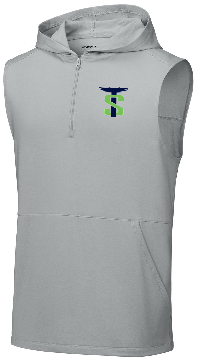 Sport-Wick Stretch Sleeveless Hooded 1/4-Zip