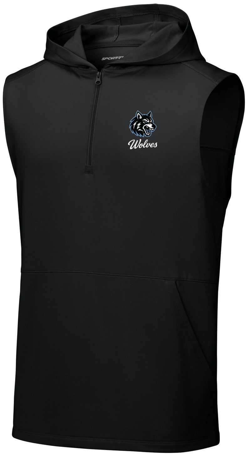 Sport-Wick Stretch Sleeveless Hooded 1/4-Zip