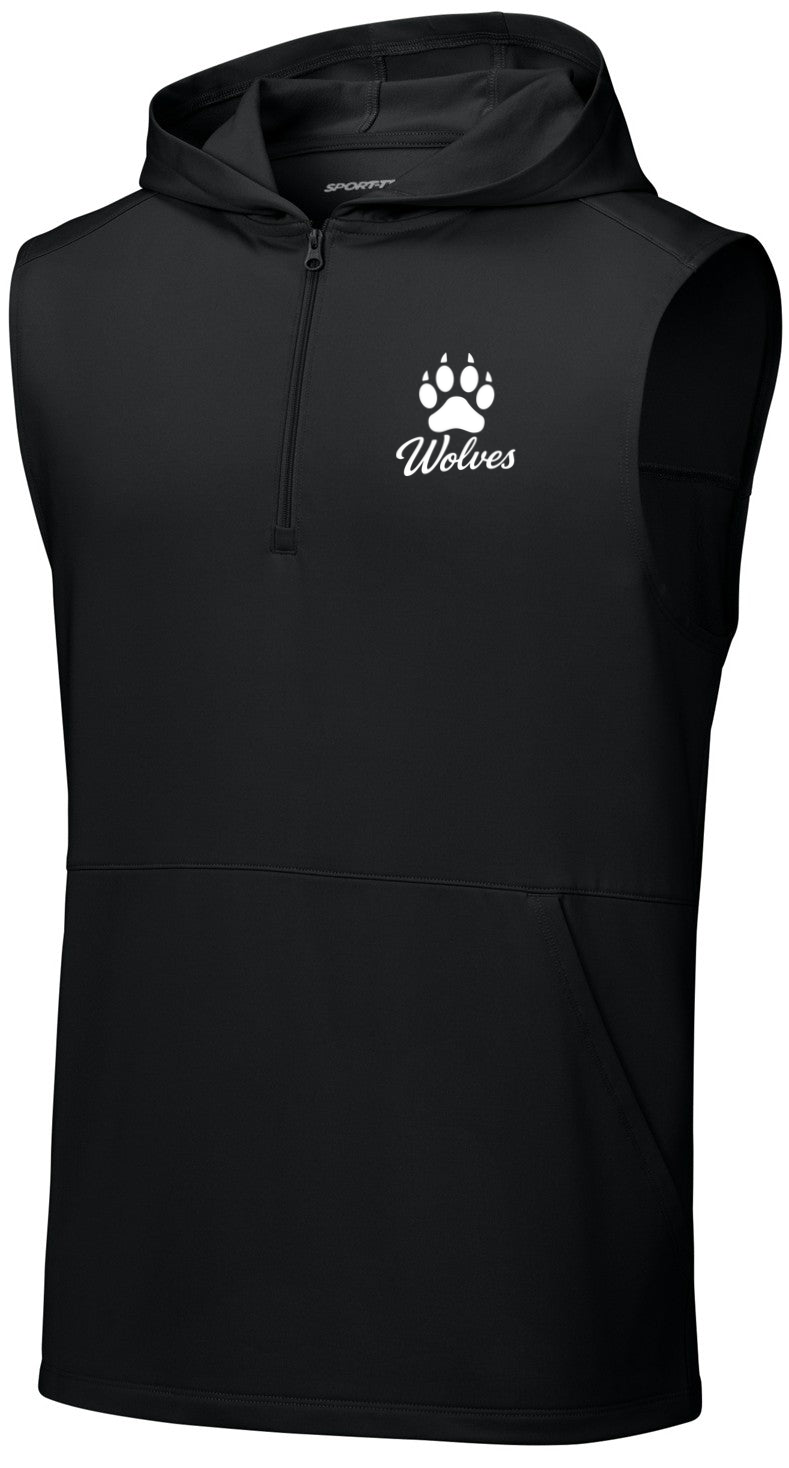 Sport-Wick Stretch Sleeveless Hooded 1/4-Zip